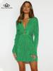 Woman Sexy Mesh Pleated Long Prom Dresses For Women Clothing Solid Color Beach Party Wear Midi Wrap Dress Street Outfit