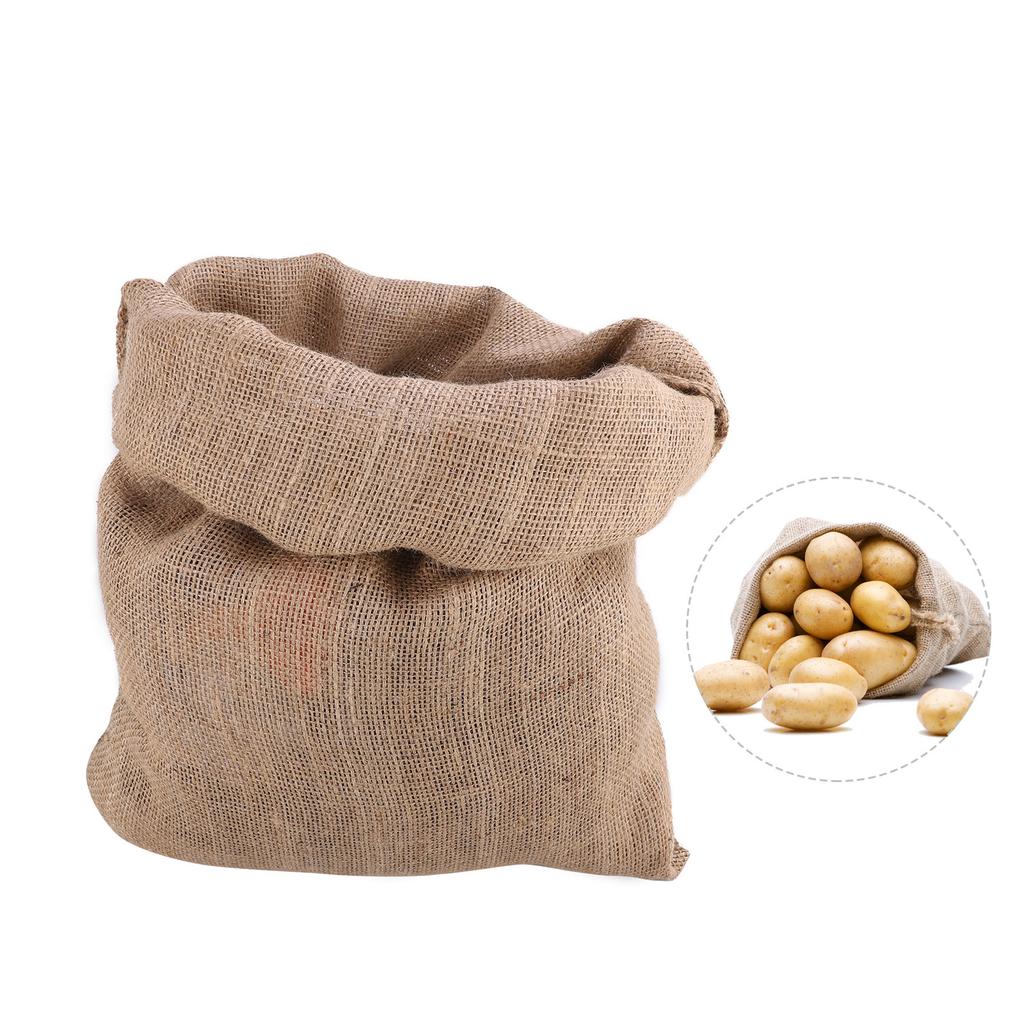 Velkokapacitní úložné tašky z hrubého konopí Tašky na skladování brambor Juta pytel na brambory