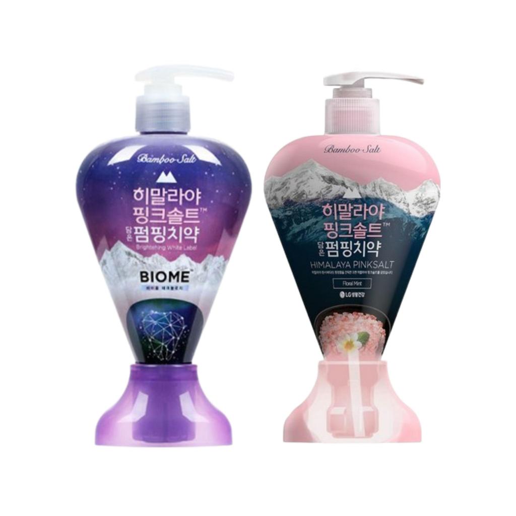 LG CARE Himalaya Pink Salt Pumping Toothpaste 285g x 2 (Floral Mint / Ice Calming Mint / Breath Care)