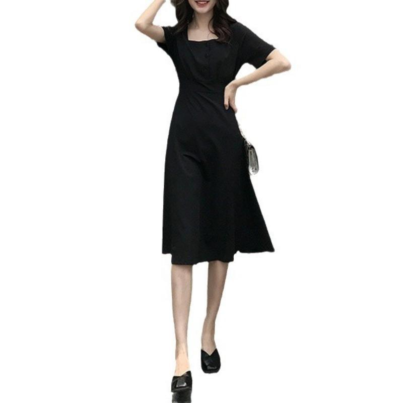 Women's French Tea Break Hepburn Style Small Man British Dress Small Fragrance Dress