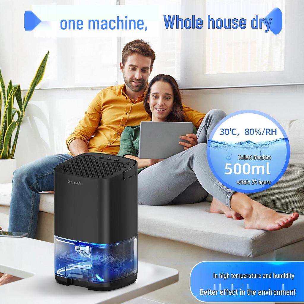Compact Indoor Dehumidifier for Home, Wardrobe, and Drawers