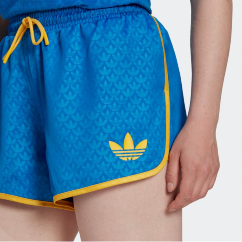 adidas Originals Heritage Now Monogram Freizeitshorts Damen Blau IB2063