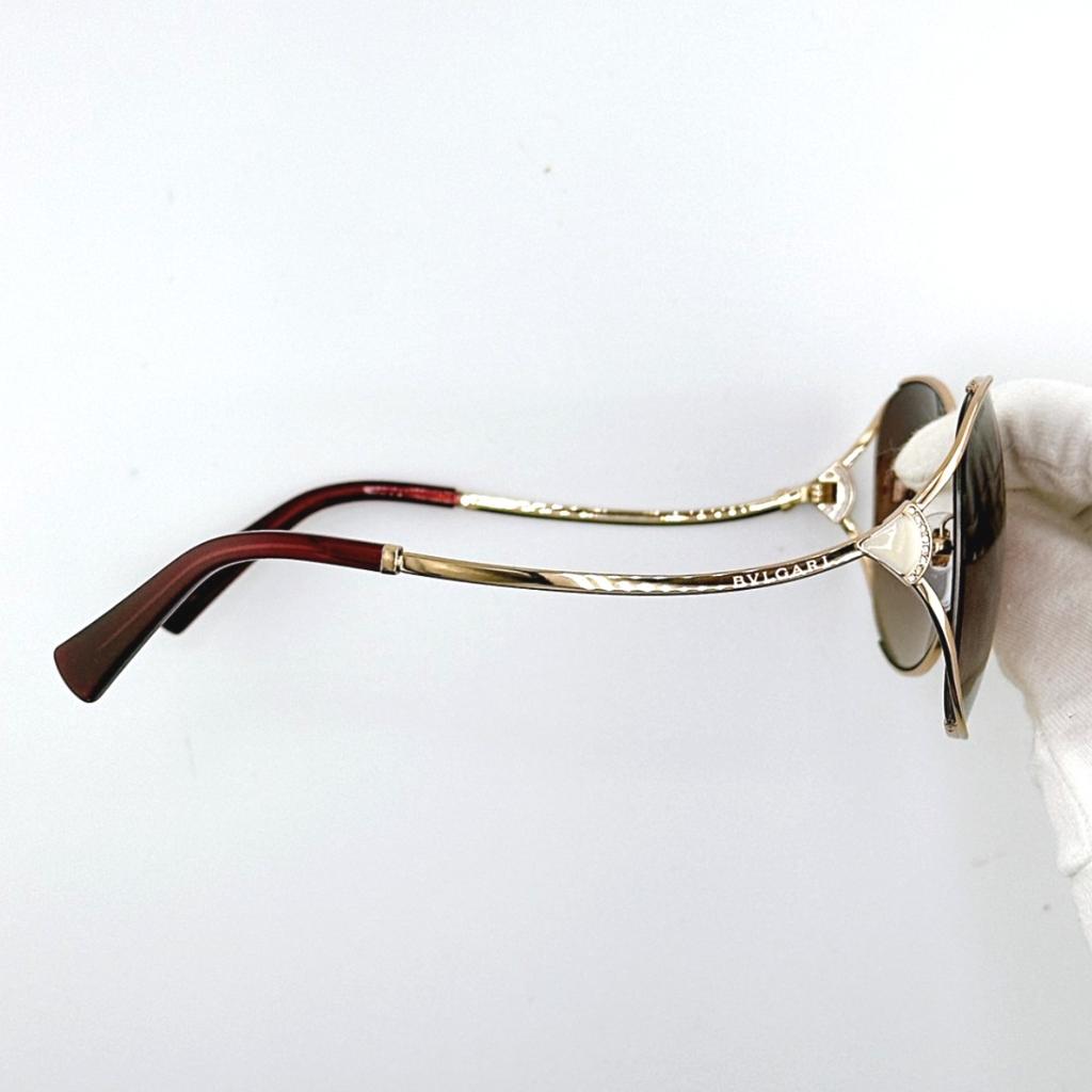 Bvlgari 57 20 2014/E2 Sunglasses Metal Brown Unisex BV6181B Used