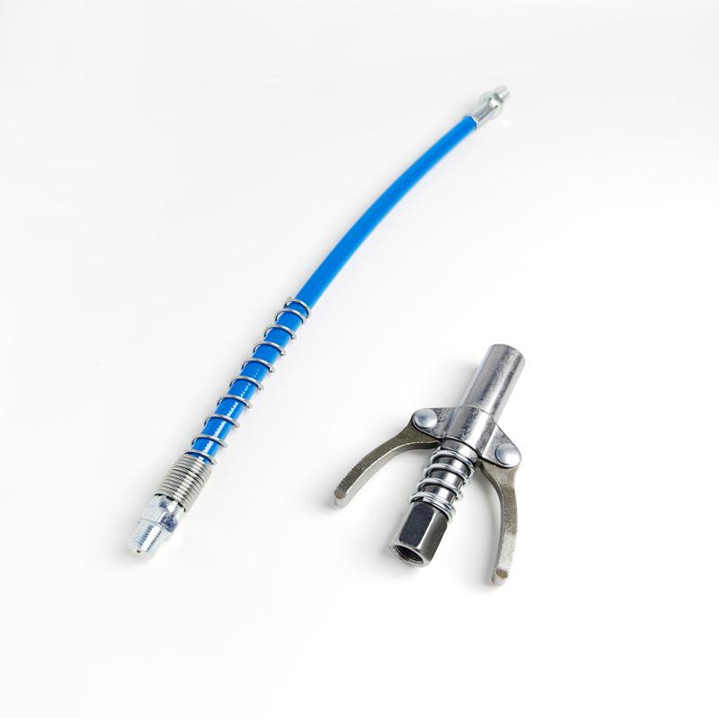 High-Pressure Explosion-Proof Grease Gun Nozzle and Connector with Hose and Grease Nipple Oil Injection Accessories