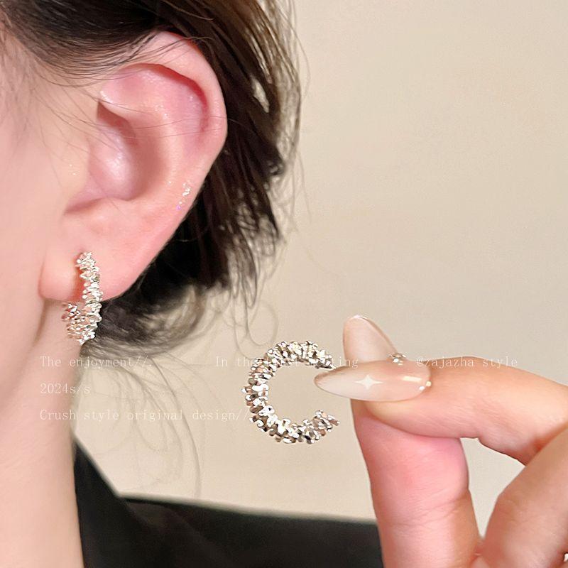 Niche Style Small Pieces of Silver Women's Fancy Best Selling Elegant Stud Earrings