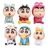 Set of 6 Crayon Car Home Figure Model Crayon Doll Anime Desktop Car Anime Animation Car Supplies Shin-chan Figures, Ornaments, Decor, Decorations,