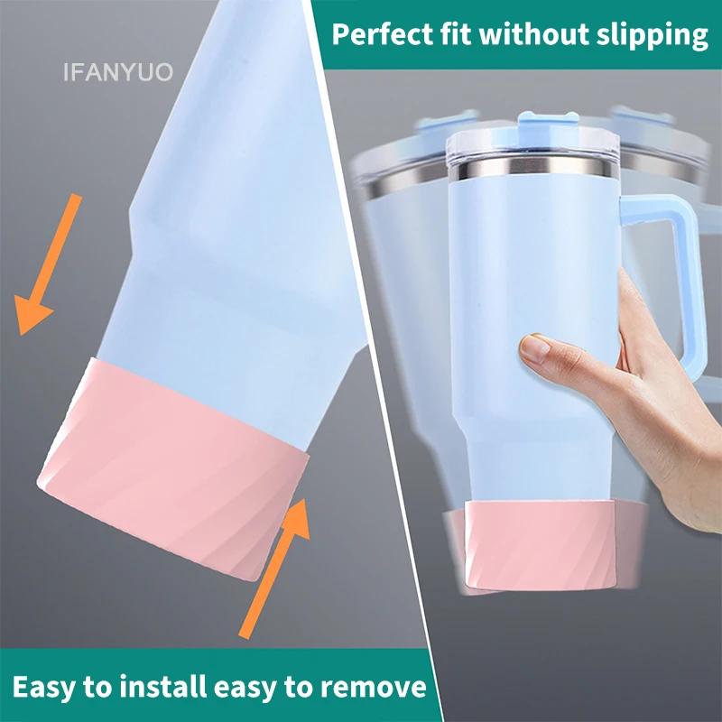 4Pcs Silicone Spill Proof Stopper Set for Tumbler 40oz Cup Protective Boot and Straw Covers Reusable Water Bottle Accessories