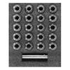 20pcs Wheel Lug Nuts M14x1.5 Thread 2in Height T304 Stainless Steel Anti Corrosion Locking Lug Nuts