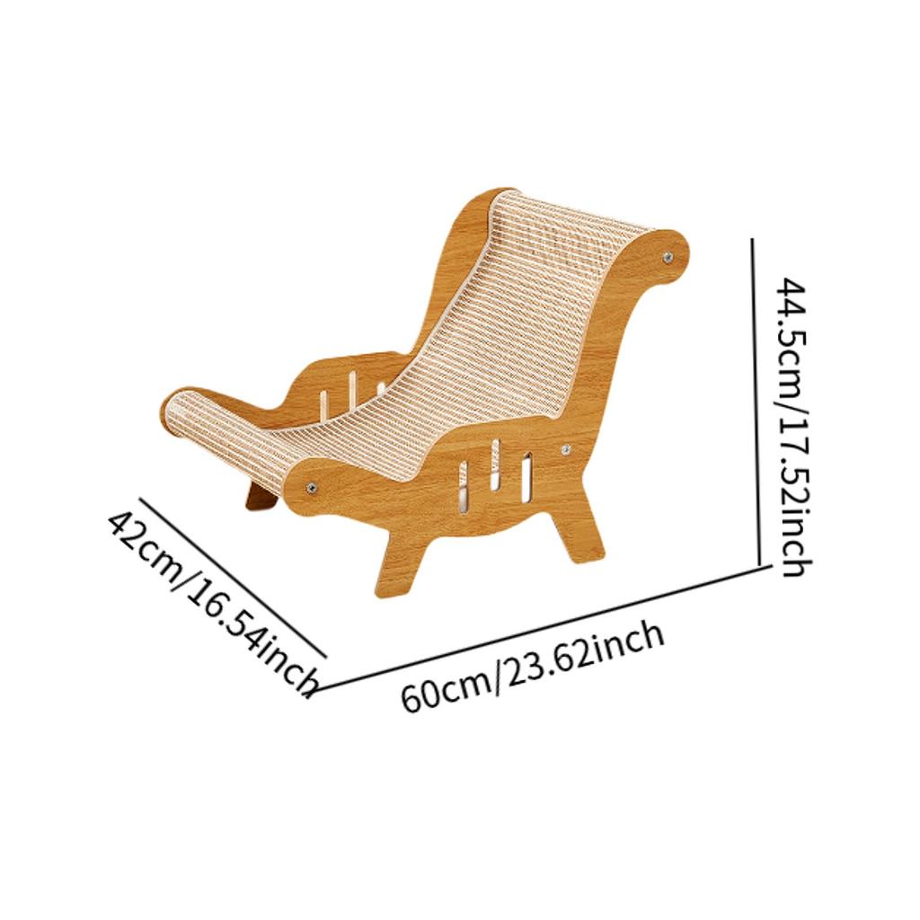 Sizalowe Krzesło dla Kota Drewniany Fotelik dla Kociaka Wielofunkcyjny Drapak dla Kota Meble dla Zwierząt Legowisko dla Szczeniąt Psów Małych Zwierząt