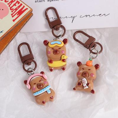 Animal Capibara Bag Hanging Creative Kapibara Pendant Kawaii Capybara Keychain  Birthday Gift