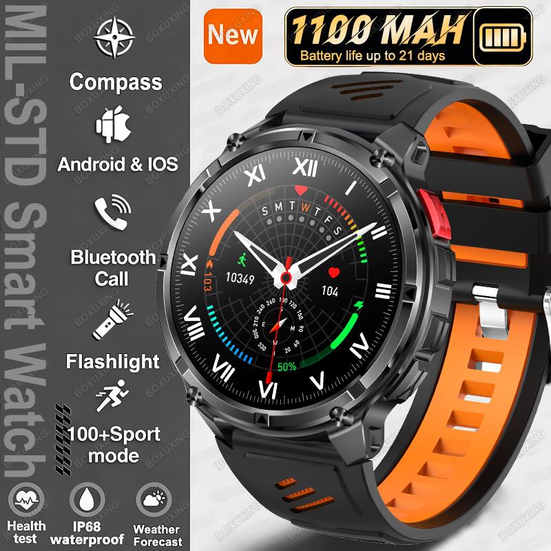 New T-Rex3 Ultra 1100mAh Battery Smart Watch Men GPS Track Compass IP68 Waterproof Sports Tracker Outdoors Military Smartwatches