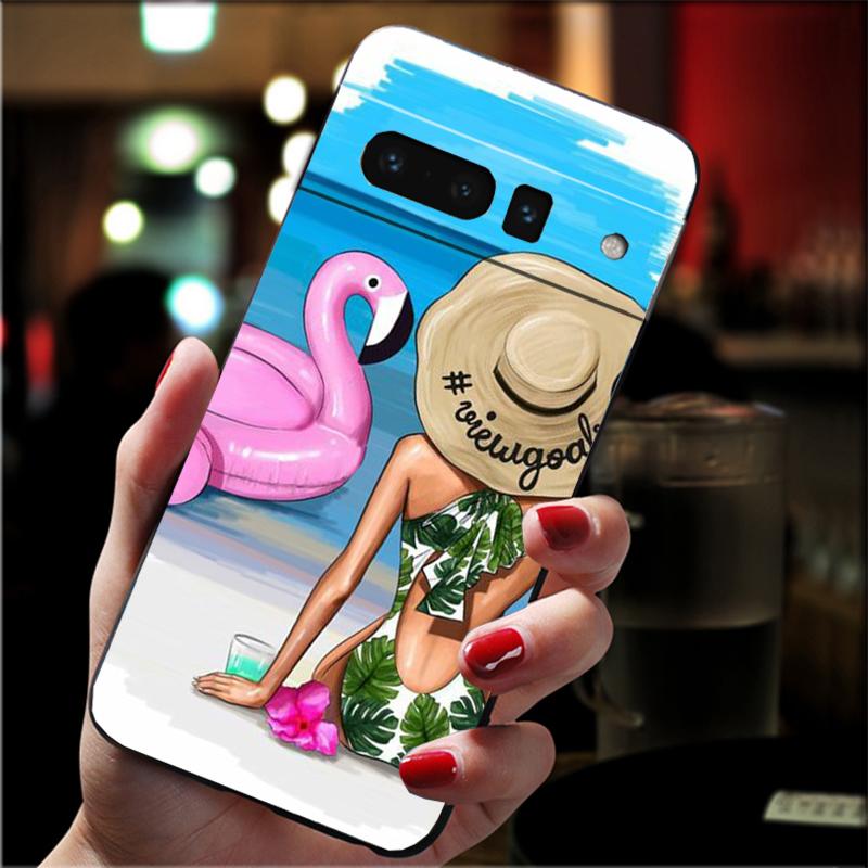 

Phone Case For Google Pixel 10 9 Pro XL 9A 8 7 6 Pro Pixel 8A 7A 6A Pixel 8 7 6 5 Fashion Summer Princess Travel Girl Google Pixel 6