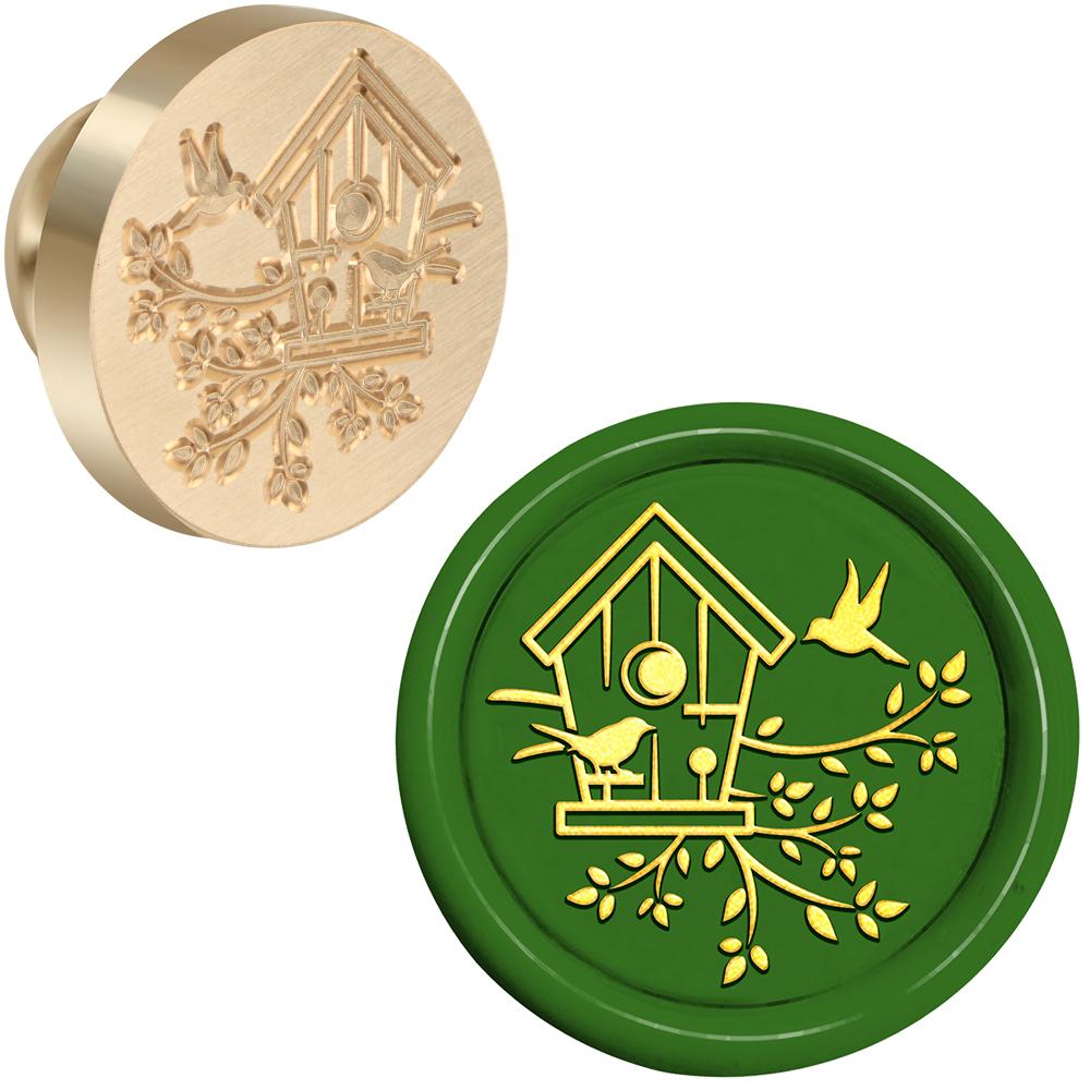 Animals Collection Wax Seal Stamp Retro Sealing Wax Stamp Nine-tailed Fox, Mouse, Hedgehog, Crow Pattern Removable Brass Heads