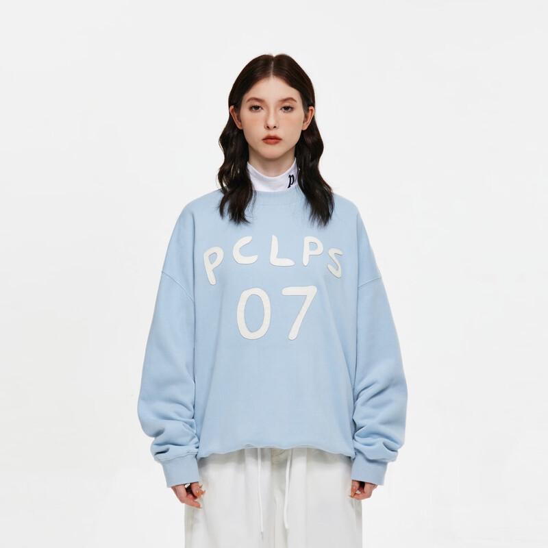 

PCLP Letter Print Loose Fit Crewneck Sweatshirt S