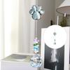 Garden Ornaments Crystal Wind Chimes With Stainless Steel Frame Producing Rainbows Hues For Outdoor Display