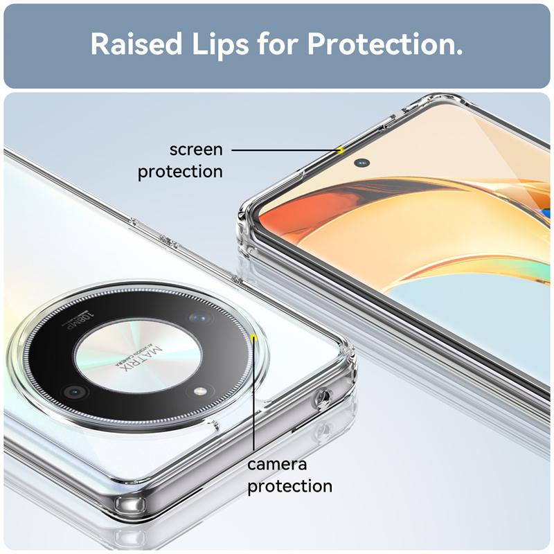 Husa pentru Honor Magic 6 Lite, transparentă, rezistentă la șocuri, culoare transparentă, pentru Huawei Honor Magic 6 Lite