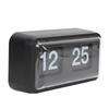Retro Flip Clock Multifunctional Stylish Innovative Mechanical Flip Desk Clock with Clear Cover for
