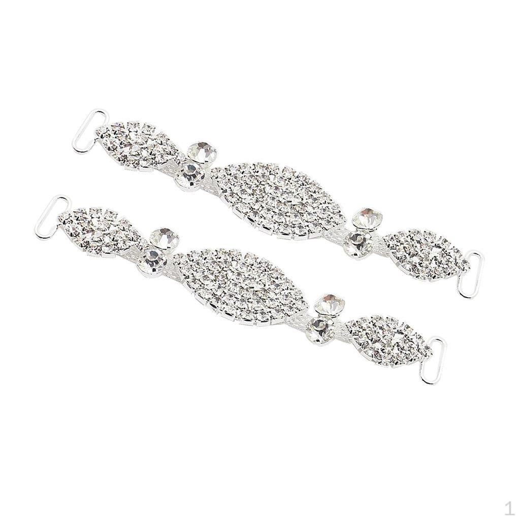 

2 шт., украшение в виде цепочки с пряжкой и стразами для бикини, 93 мм