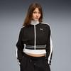 T7 Pique Relaxed Cropped Track Jacket 634556   01