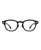 Lingkeonpeuleim Buffalo Horn Arnel Acetate Eyeglass Frames Black