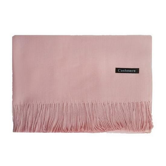 2025 Autumn/Winter Solid Color Imitation Cashmere Mid-Length Warm Tassel Scarf - Japanese & Korean Sweet Fashion