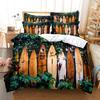 3D HD ložní souprava Queen Povlak na přikrývku Povlak na polštář Povlečení USA King Twin Full Double Single Bed Seaside Coconut Tree