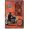 Xin Metal Sign Retro Tin Home Wall Decor Mote Bike Restaurant Motorcycle Aluminum