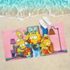 The S-simpsons Cartoon Towel Towels For Beaches Yoga Studios Gyms Hot Springs Swimming Pools And Picnics