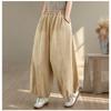 DIMANAF 2026 Summer New Plus Size Women Jeans Elastic Waist Long Pants Loose Casual Denim Cotton Trousers Vintaged