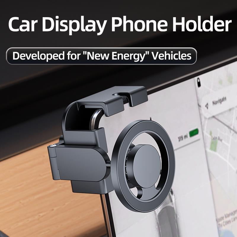 2025 Car Rotatable Display Screen Holder Mount Adjustable Magnetic Phone Holder Car Screen Side Phone Support Frame Phone Holder