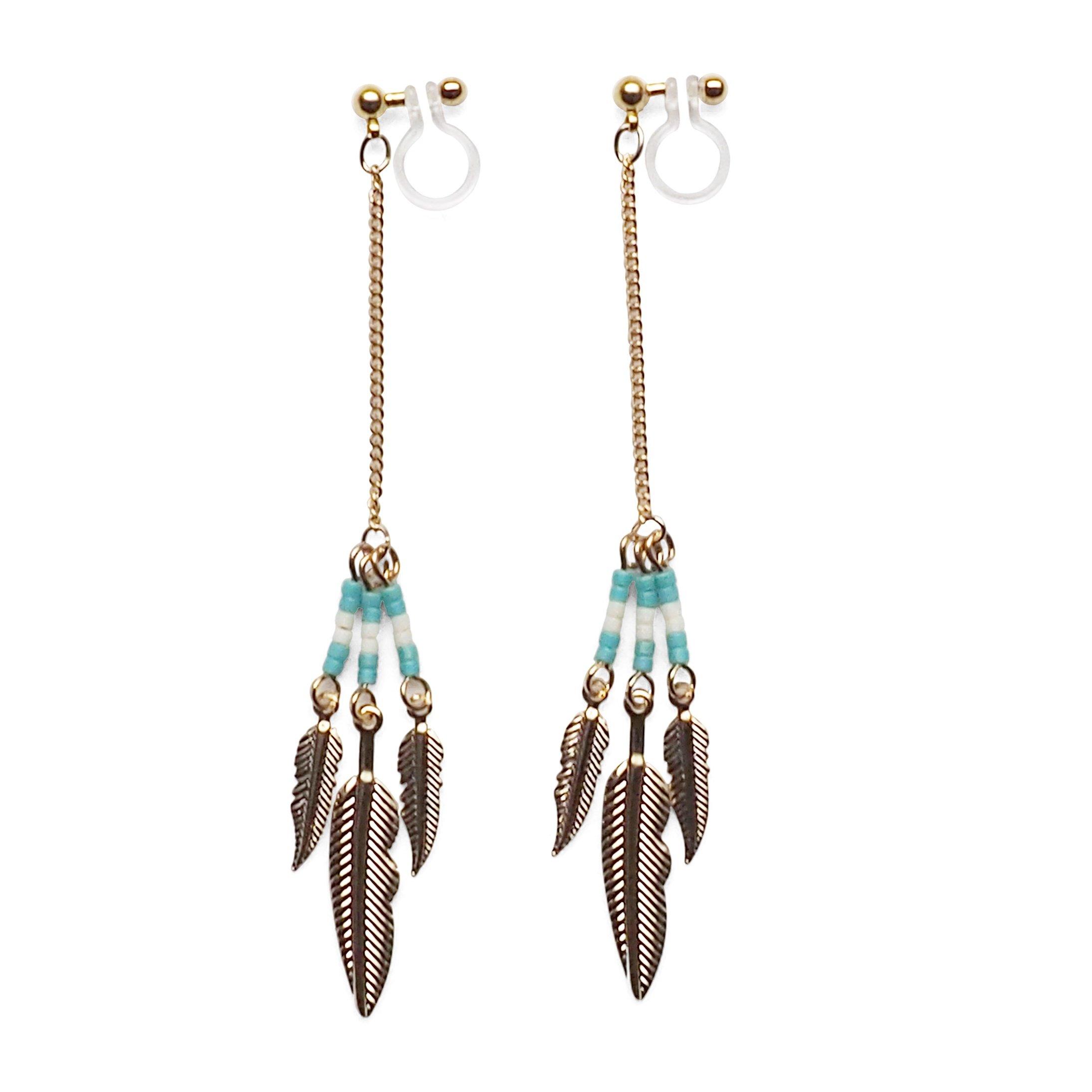 

серьги-клипсы из смолы Miyabi Grace Женские серьги, висячие, популярные, безболезненные, клипсы, стиль, золото, этнические, монеты, индийские, этнические,