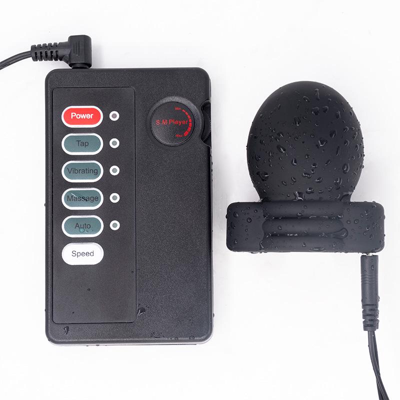 Multi-Frequency Silicone Anal Plug with Stepless Speed Control for G-Spot Stimulation and SM Play.