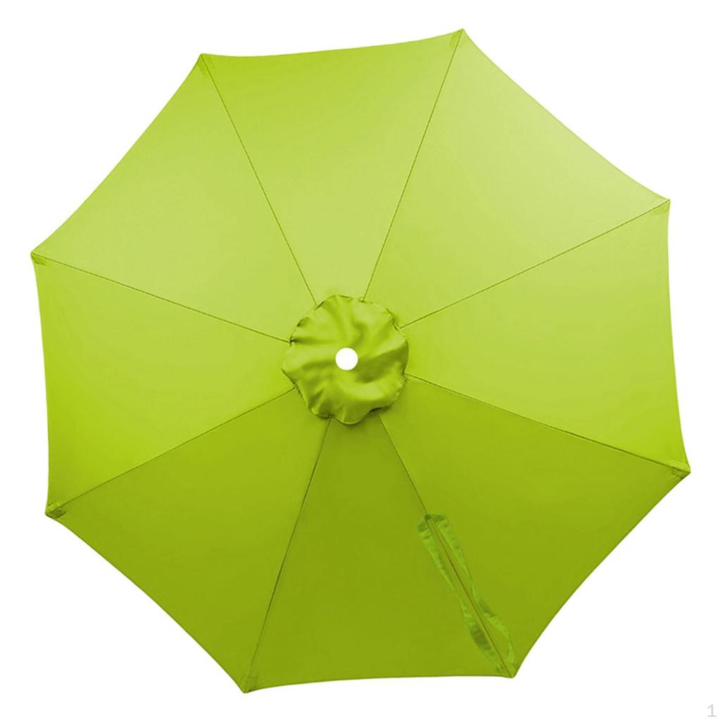 Outdoor Umbrella Table 6 Ribs Windproof Water Resistance Cover Replaces for Pool Yard