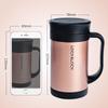 LOCK&LOCK Stainless Steel Vacuum Insulated Thermal Mug with Handle