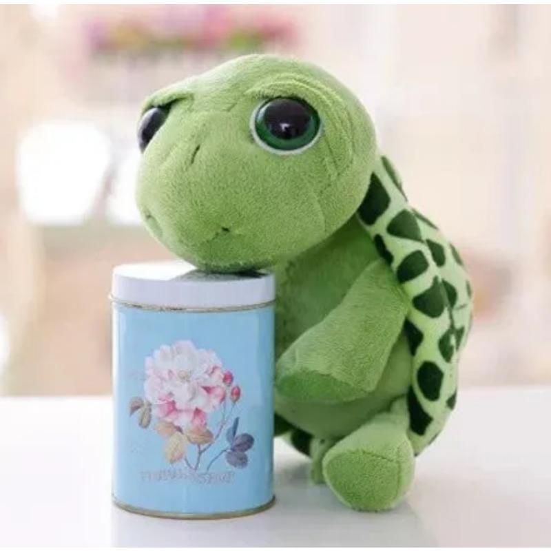 

20-30 см прибыл мультфильм большие глаза зеленая черепаха плюшевая игрушка черепаха свадебные куклы ребенок подарок подушка на день рождения подушка 20cm