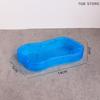 1Pcs Mini Swimming Pool Model Blue Miniature Pool Scene Ornament Dollhouse Toy Accessories For Doll Houses