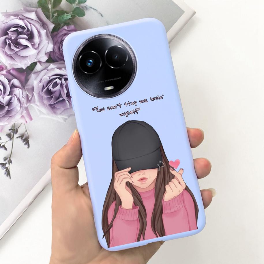 Shockproof Case For Realme 11 5G / Realme 11X Phone Cover Fashion Girls Soft Silicone Funda For Realme11 11 X 2023 RMX3785 Coque