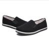 Low-top flat-soled old Beijing cloth shoes, simple solid-color cloth shoes, casual one-pedal lazy round canvas shoes