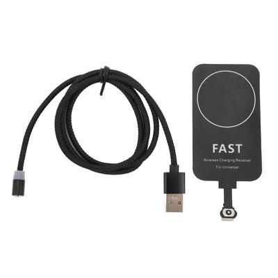 10W Thin Type C Magnetic Suction Dual Purpose Wireless Charging Receiver for Galaxy A51 A40 A20E