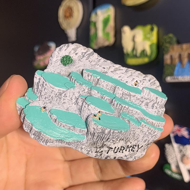 3D City Travel Souvenir Magnets: European and Global Regions