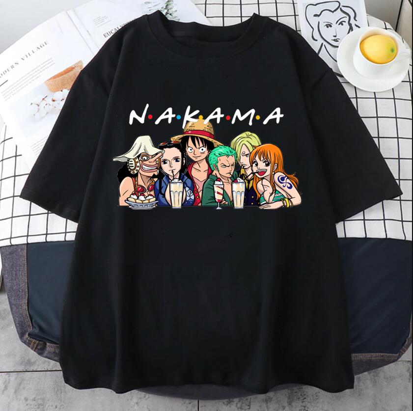 Japanese Anime One Piece Luffy T-Shirt Chopper Peripheral Clothes Men Cartoon T-shirt  Fashion Harajuku Ullzang Fashion Unisex Top