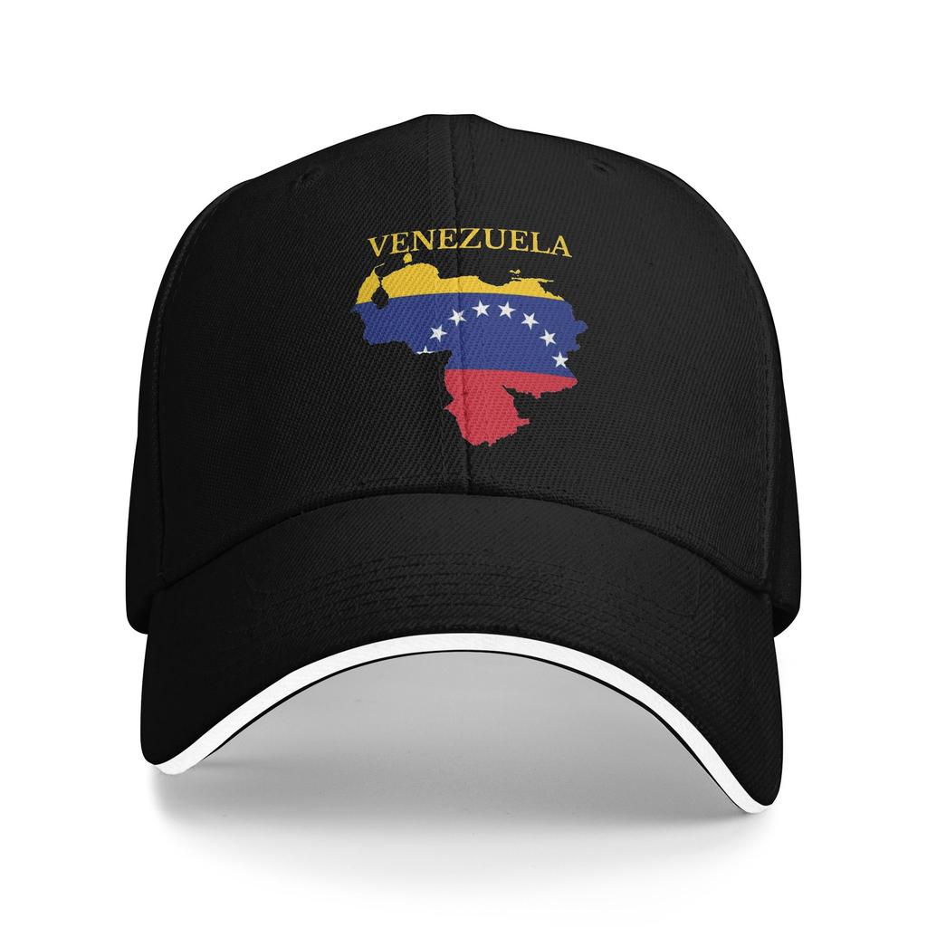 Unisex Venezuela Map Flag Venezuelan Outdoor Hat  Sun Cap Casual Baseball Cap Golf Sunshade