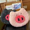 Hot Cartoon Pig Napping Pillow Cute Loop Lifelike Animal Kawaii Soft Piggy Stuffed Doll Cushion Birthday Gift Toy Decoration Kid