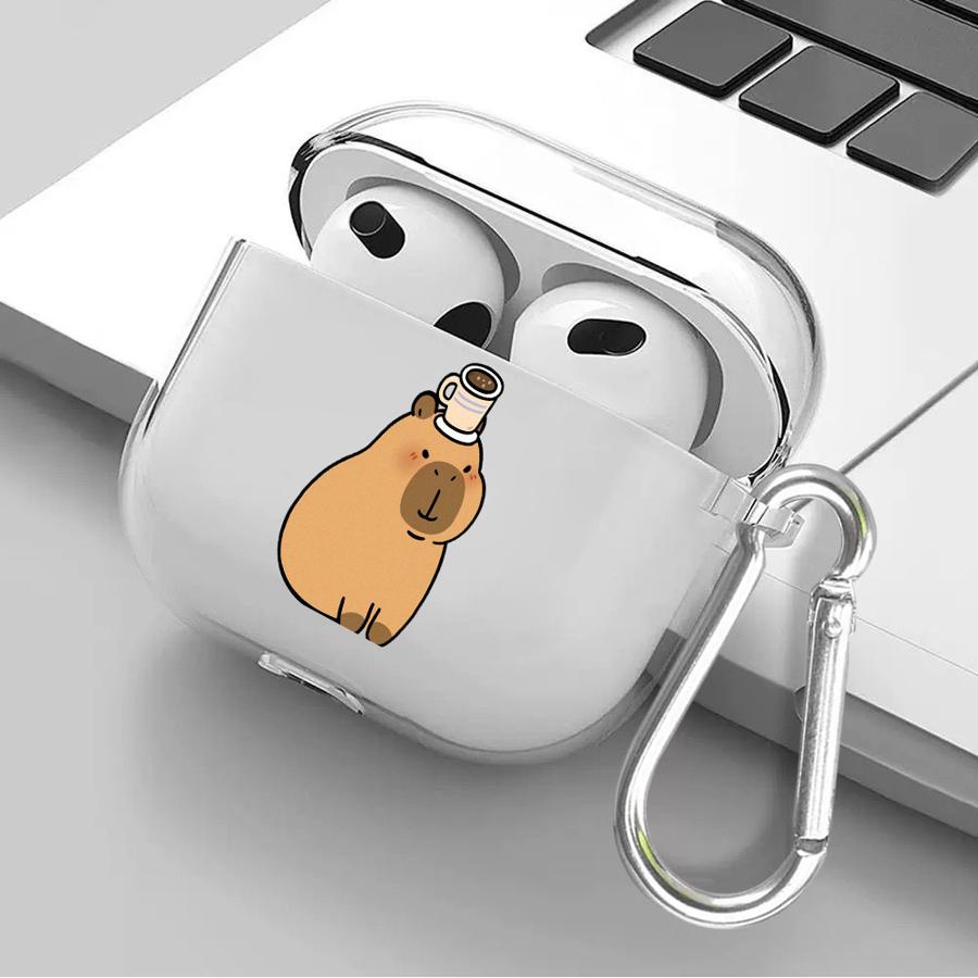 Capybara Cute Clear Earphone Cases Cover Case For Airpods Pro2 1 4 2 Pro Pro3 3