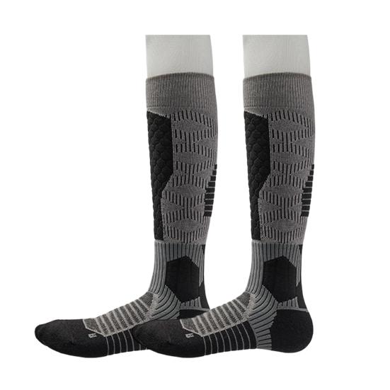 

Женские утепленные лыжные носки из шерстяной смеси, до колена, термоноски, дышащие, компрессионные, спортивные носки, против запаха, для зимних видов спорта, пеших походов, охоты L