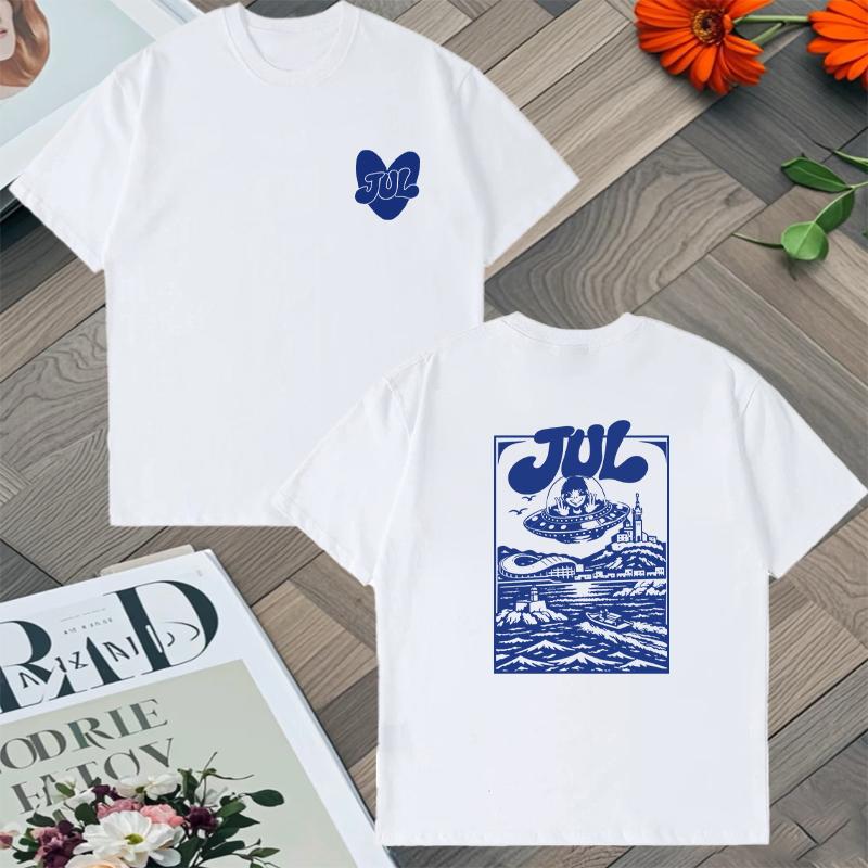 

Rapper Jul Graphic T Shirt Trend Fashion Hip Hop Tshirt Casual Cotton Short Sleeve Summer Oversize Streetwear Vintage Tee Shirt S разноцветный