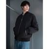 GXG Men's Classic Black Bomber Cotton Padded Jacket
