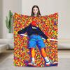 Malachi Barton Actor Tour  Blanket  Warm Soft Pattern Plush Throw Blanket For Bedroom Picnic Flannel Bedspread Bed Cover