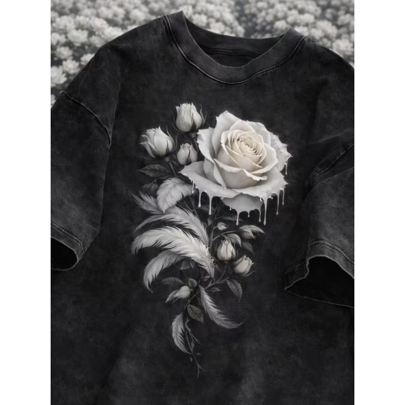 I Miei Amici Immaginari Pensano Che Io Sia Figo Maglietta Uomo Retro Lavata Morbida Casual Oversize Maglietta Cotone Abbigliamento Estivo Maglietta Larga