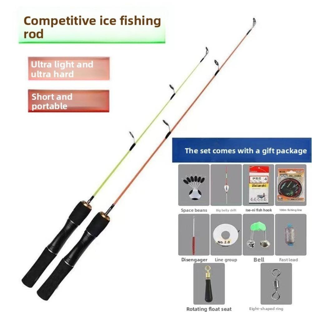 Carbon Material Ice Fishing Rods Ice Fishing Rod Set Retractable Ice Fishing Pen Pole Portable Design Ice Fishing Winter Season